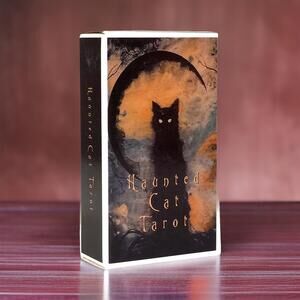 New‎ Haunted Cat Tarot Cards Deck Oracle Witch Wicca Zodiac Goth